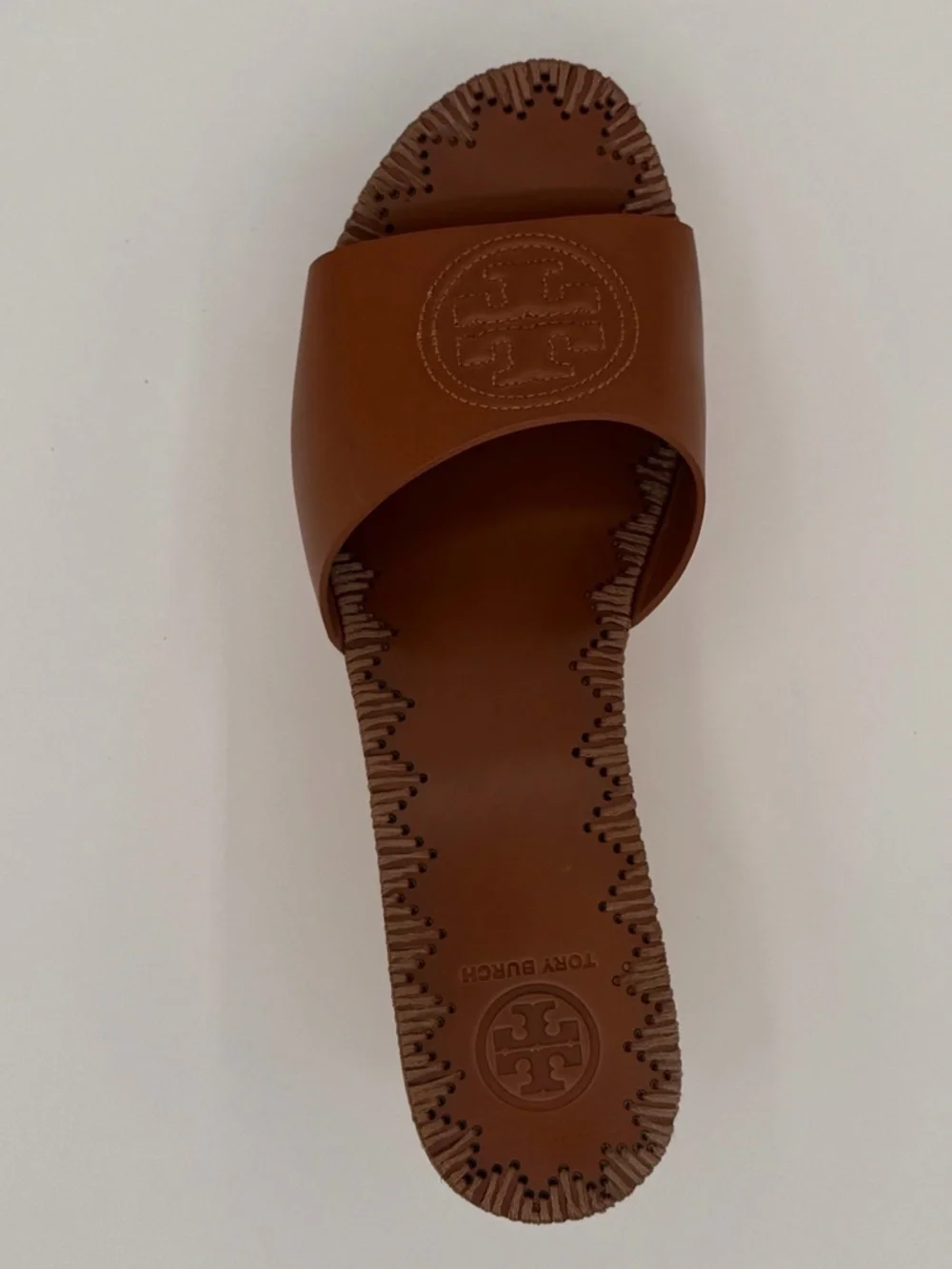 *Tory Burch* Patty Logo Platform Wedge Sandals Size 8